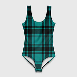 Женский купальник-боди Checkered dark blue