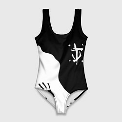 Женский купальник-боди Doom отпечатки демона