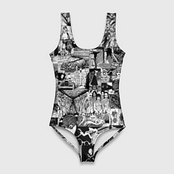 Женский купальник-боди Horror World of Junji Ito
