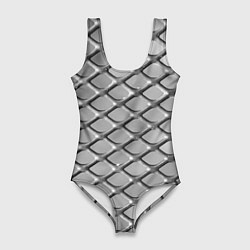 Женский купальник-боди Стальная сетка