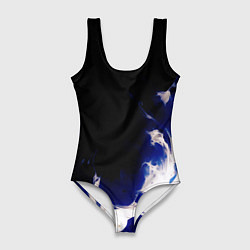 Женский купальник-боди Синее пламя