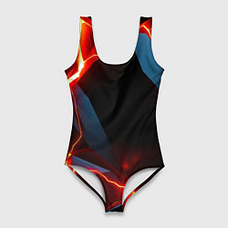 Купальник-боди 3D женский Tile breaking, цвет: 3D-принт