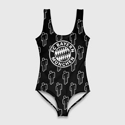 Купальник-боди 3D женский Бавария Мюнхен люди паттерн, цвет: 3D-принт