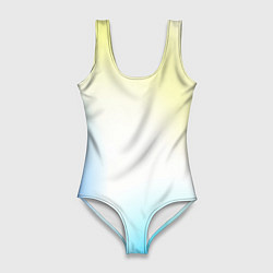 Женский купальник-боди Color yellow blue white