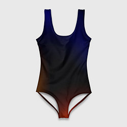 Женский купальник-боди Color black red blue