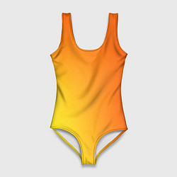 Женский купальник-боди Color orange red