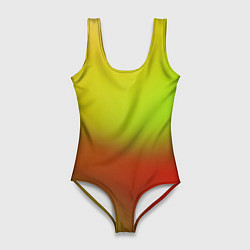 Женский купальник-боди Color multicolored gradient