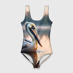 Женский купальник-боди Пеликан на рассвете