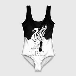 Купальник-боди 3D женский Ливерпуль разводы красок, цвет: 3D-принт