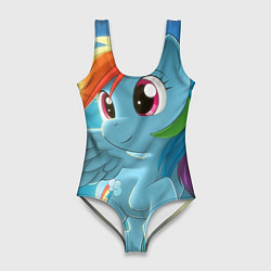 Купальник-боди 3D женский My littlle pony, цвет: 3D-принт