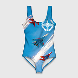 Женский купальник-боди Самолеты ВВС
