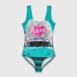 Купальник-боди 3D женский 2 JZ GTE, цвет: 3D-принт