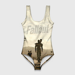 Купальник-боди 3D женский Fallout City, цвет: 3D-принт
