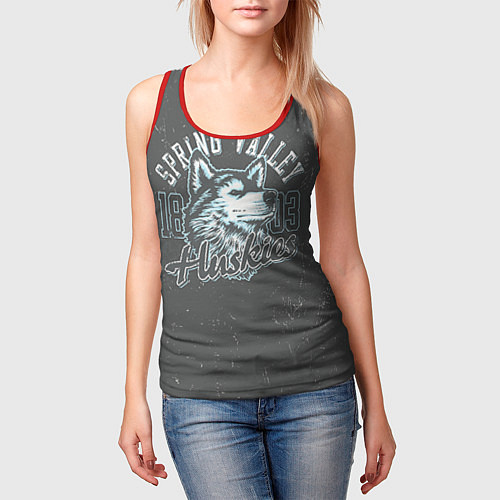 Женская майка без рукавов Team t-shirt 5 / 3D-Красный – фото 3
