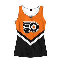 Майка-безрукавка женская NHL: Philadelphia Flyers цвета 3D-белый — фото 1