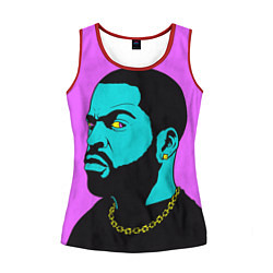 Майка-безрукавка женская Ice Cube: Neon colour, цвет: 3D-красный