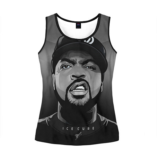 Женская майка без рукавов Ice Cube: Gangsta / 3D-Черный – фото 1
