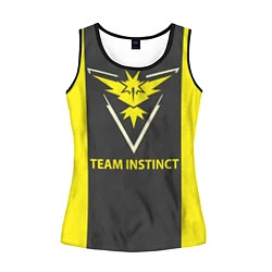 Майка-безрукавка женская Team instinct, цвет: 3D-черный