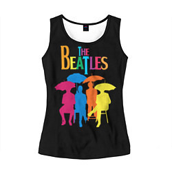 Майка-безрукавка женская The Beatles: Colour Rain, цвет: 3D-черный