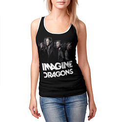 Майка-безрукавка женская Imagine Dragons: Boy Band, цвет: 3D-белый — фото 2