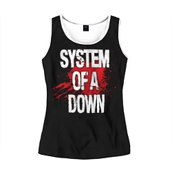 Майка-безрукавка женская System of a Down Blood, цвет: 3D-белый