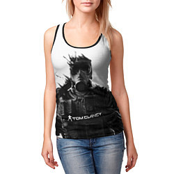 Майка-безрукавка женская Tom Clancys Soldier, цвет: 3D-черный — фото 2