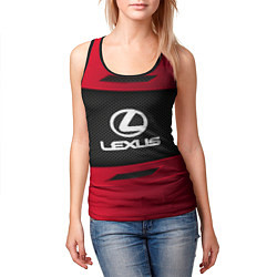Майка-безрукавка женская Lexus Sport, цвет: 3D-черный — фото 2
