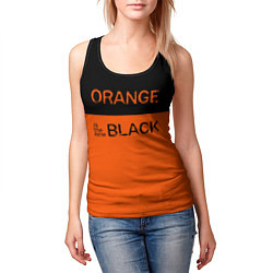 Майка-безрукавка женская Orange Is the New Black цвета 3D-черный — фото 2
