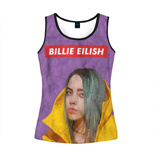 Женская майка без рукавов Billie Eilish / 3D-Черный – фото 1