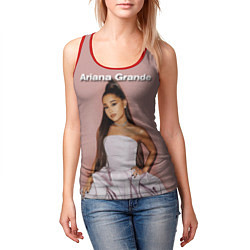 Майка-безрукавка женская Ariana Grande Ариана Гранде, цвет: 3D-красный — фото 2