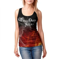 Майка-безрукавка женская Three Days Grace, цвет: 3D-черный — фото 2