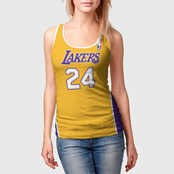 Майка-безрукавка женская Kobe Bryant 24 Автограф, цвет: 3D-белый — фото 2