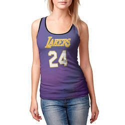Майка-безрукавка женская Los Angeles Lakers Kobe Brya, цвет: 3D-черный — фото 2
