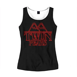 Майка-безрукавка женская Twin Peaks, цвет: 3D-белый