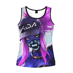 Майка-безрукавка женская KDA Akali, цвет: 3D-черный