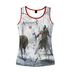 Майка-безрукавка женская Assassin’s Creed 3, цвет: 3D-красный