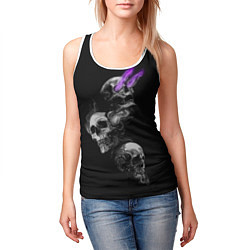 Майка-безрукавка женская Soul Skull, цвет: 3D-белый — фото 2