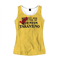 Майка-безрукавка женская Quentin Tarantino, цвет: 3D-белый