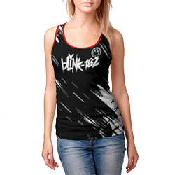 Майка-безрукавка женская Blink-182 блинк-182, цвет: 3D-красный — фото 2