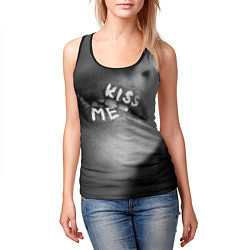 Майка-безрукавка женская Kiss- me, цвет: 3D-черный — фото 2