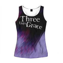 Майка-безрукавка женская Three Days Grace lilac, цвет: 3D-белый