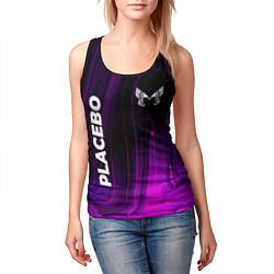 Майка-безрукавка женская Placebo violet plasma, цвет: 3D-черный — фото 2
