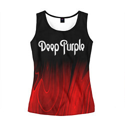 Майка-безрукавка женская Deep Purple red plasma, цвет: 3D-черный