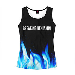 Майка-безрукавка женская Breaking Benjamin blue fire, цвет: 3D-черный