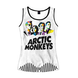 Майка-безрукавка женская Arctic Monkeys: Music Wave, цвет: 3D-черный