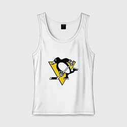 Майка женская хлопок Pittsburgh Penguins: Malkin 71, цвет: белый
