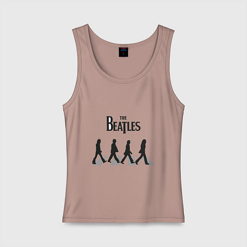 Женская майка The Beatles: Abbey Road / Пыльно-розовый – фото 1