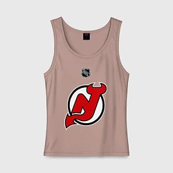 Майка женская хлопок New Jersey Devils: Kovalchuk 17, цвет: пыльно-розовый