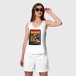 Майка женская хлопок Pulp Fiction Cover, цвет: белый — фото 2