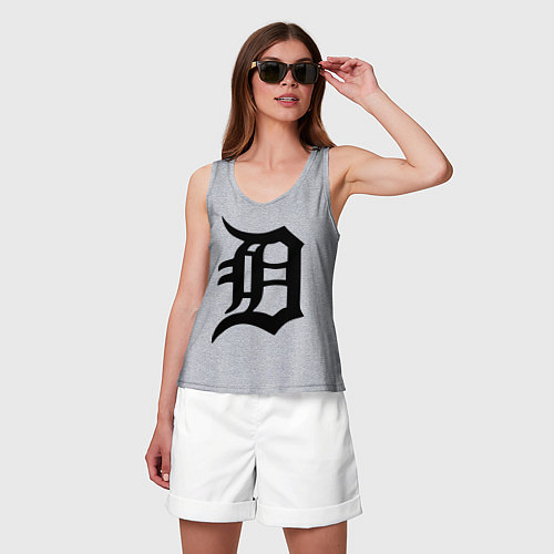 Женская майка Detroit Tigers / Меланж – фото 3